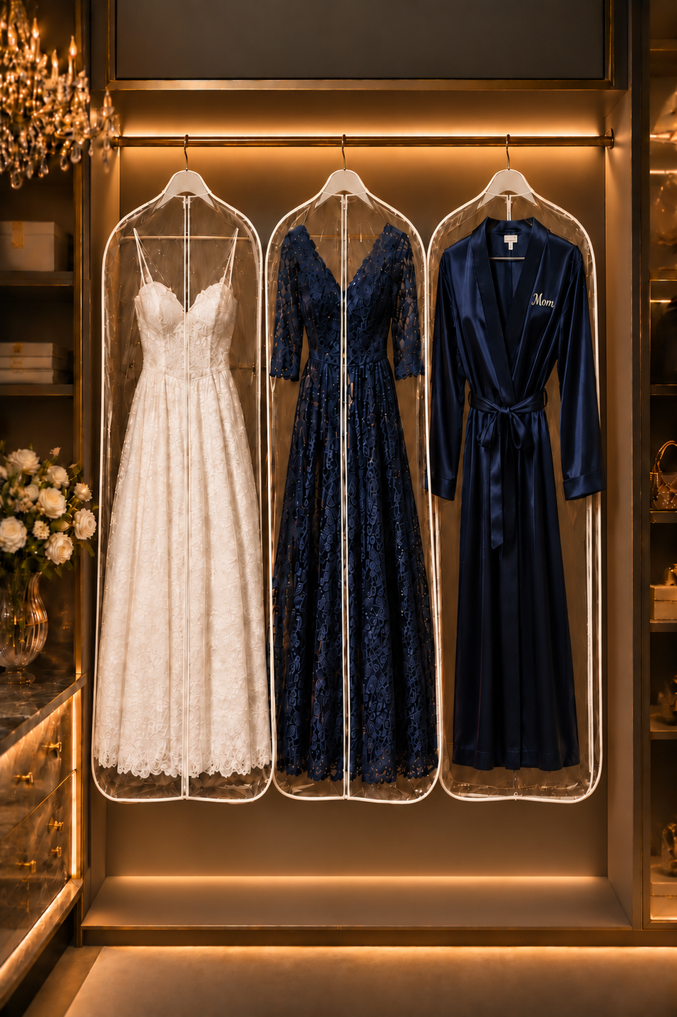 Clear Vinyl Suit, Dress & Coat Bags
