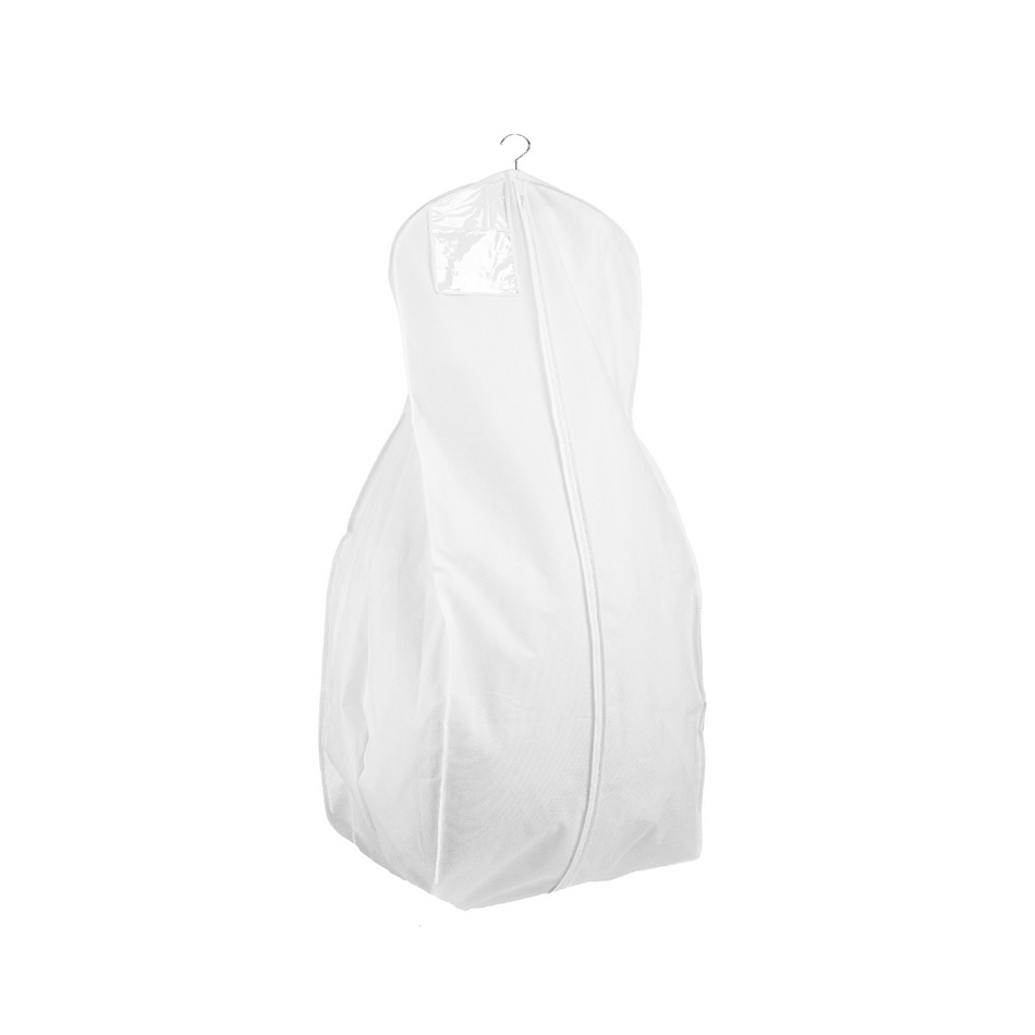 Breathable White Full Bottom Gown Bags